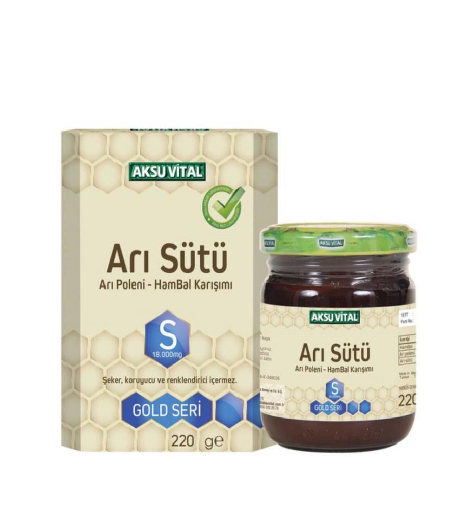 Arı%20Sütü%20Arı%20Poleni%20Ham%20Bal%20Karışımı%2018.000mg%20220gr