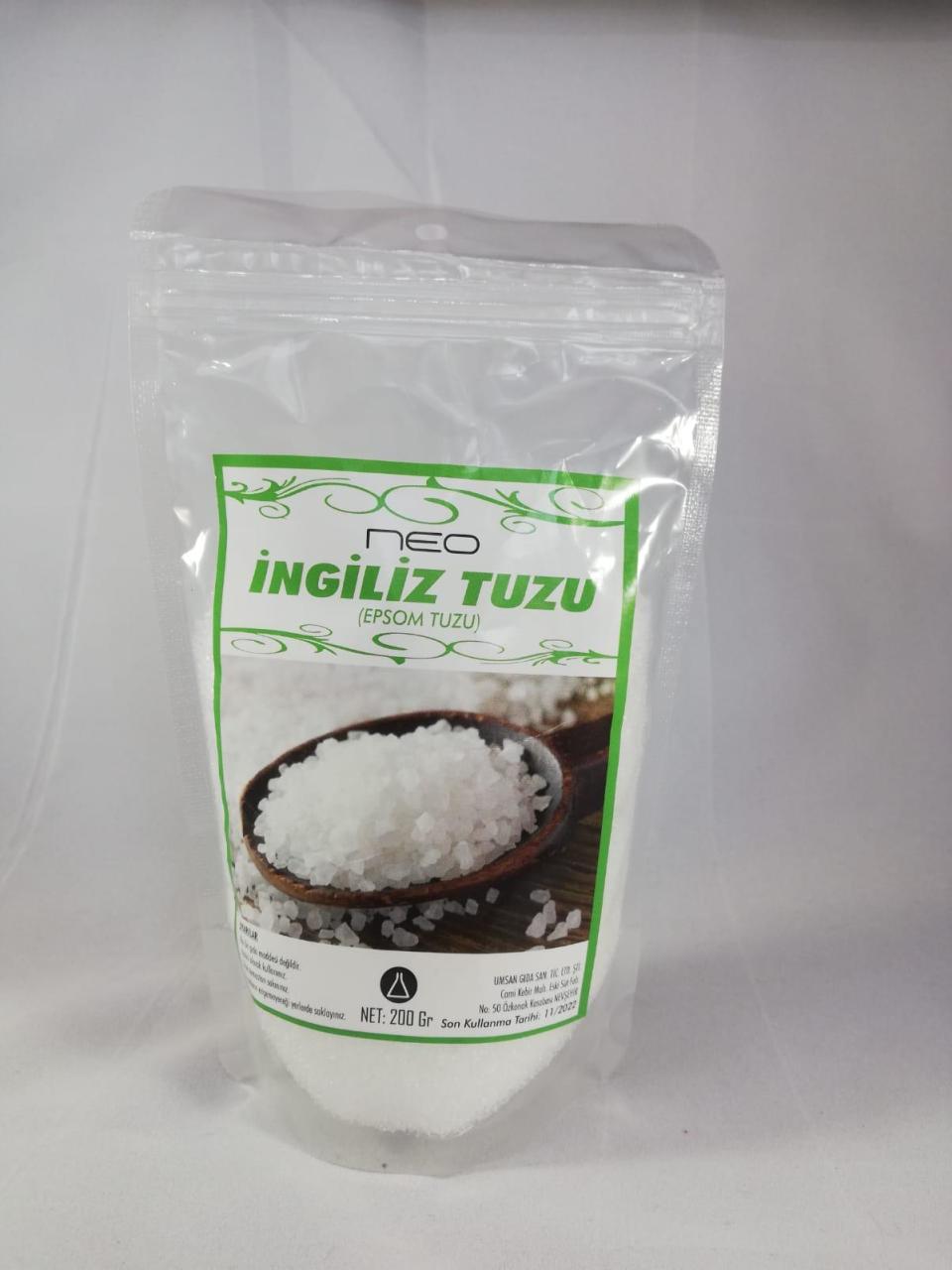 İngiliz Tuzu ( Epsom Tuzu ) 200GR