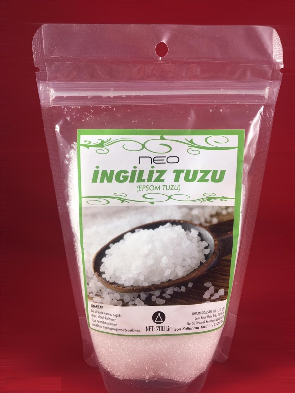 İngiliz Tuzu ( Epsom Tuzu ) 200GR