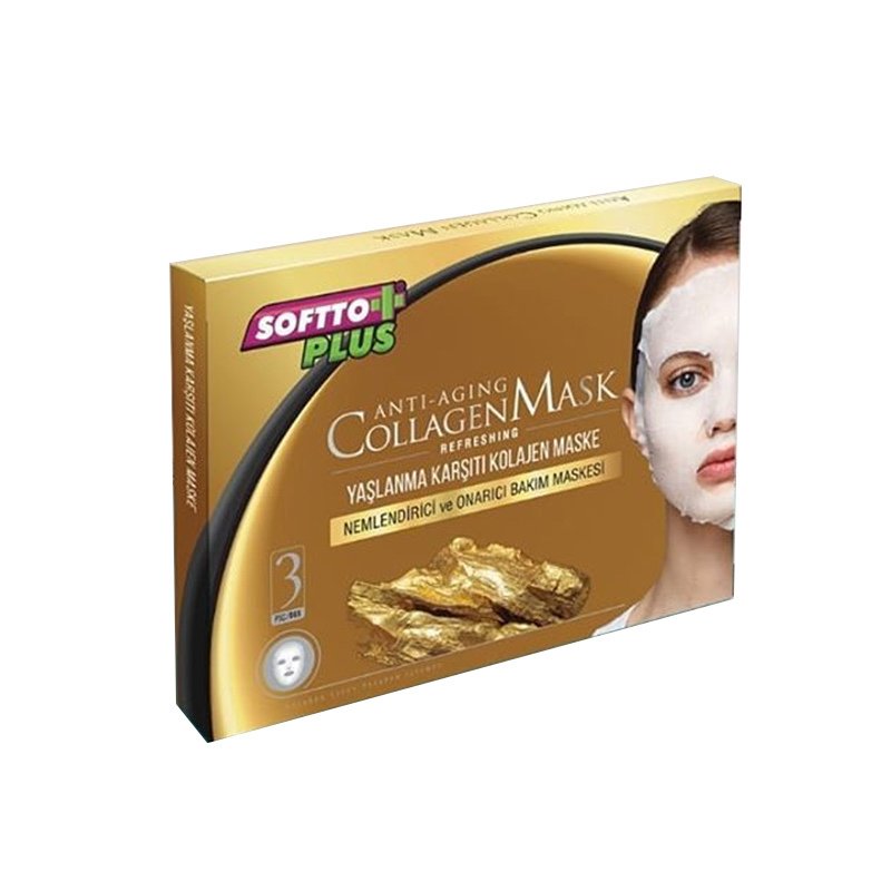 Softto%20Plus%20Yaşlanma%20Karşıtı%20Kolajen%20Maske%203’lü
