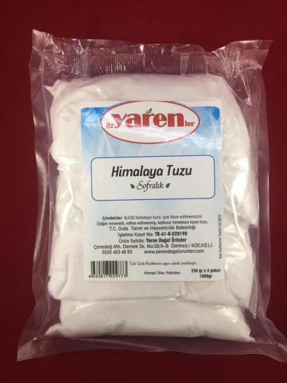 Yaren Sofralık Beyaz Himalaya Tuzu 1KG (4x250)