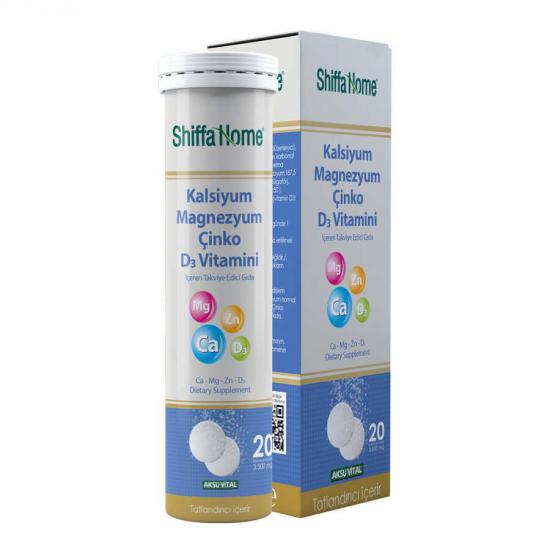 Kalsiyum Magnezyum Çinko ve D3 Vitamini Tablet (Ca Mg Zn D3)